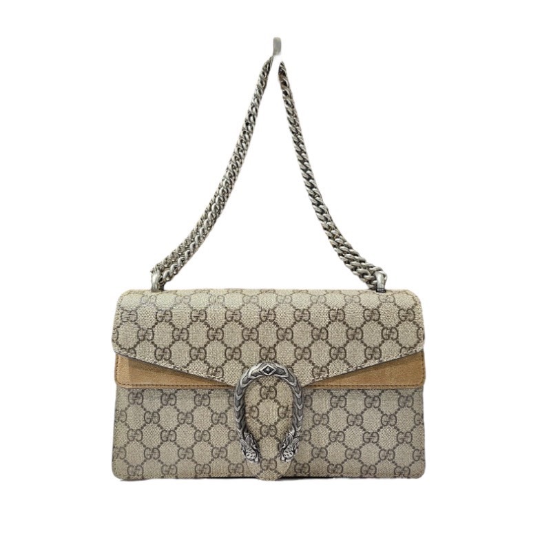 Gucci Dionysus 400249 GG Supreme 中款酒神包 米色
