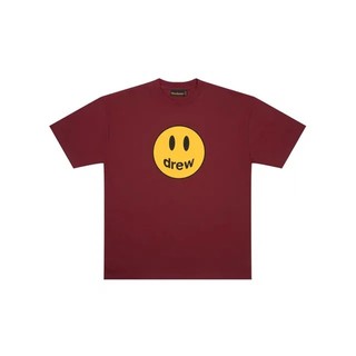 DREW HOUSE MASCOT SS TEE BURGUNDY 酒紅色 小賈 笑臉 短T
