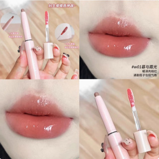 PINKCAT✨｜【臺灣現貨】嘟嘟唇！真嘟！Judydoll橘朵雙頭唇蜜唇線筆二合一鏡面水光唇釉口紅唇彩 唇膏
