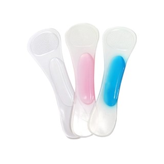鞋鞋俱樂部 高跟足弓矽膠七分鞋墊 矽膠鞋墊 鞋墊 1雙 906-C226 透明/粉/藍