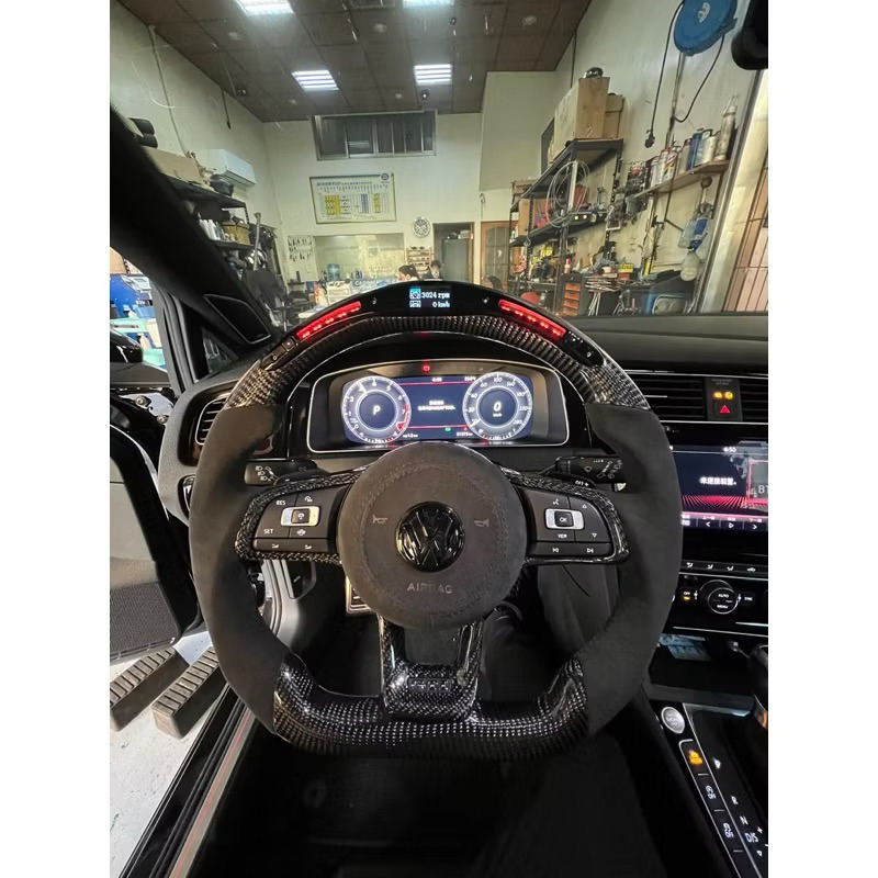 gti 7.5代 超轉燈碳纖維方向盤