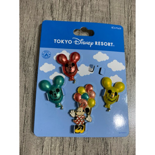 東京迪士尼樂園 Tokyo Disney Resort｜米妮 氣球 幸福在天空 金屬別針