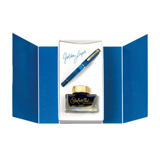 百利金 Pelikan M200 青金石藍墨水鋼筆禮盒組（送原廠手提袋）