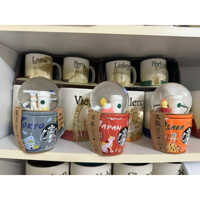 TC雜貨店🚀2024日本 星巴克 水晶球馬克杯 城市杯 限定 北海道 沖繩 大阪 東京 限定雪球杯 Starbucks