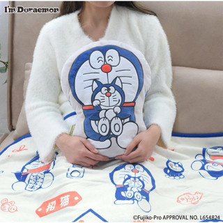 哆啦A夢 Flowering I’M DORAEMON 是抱枕也是毯子