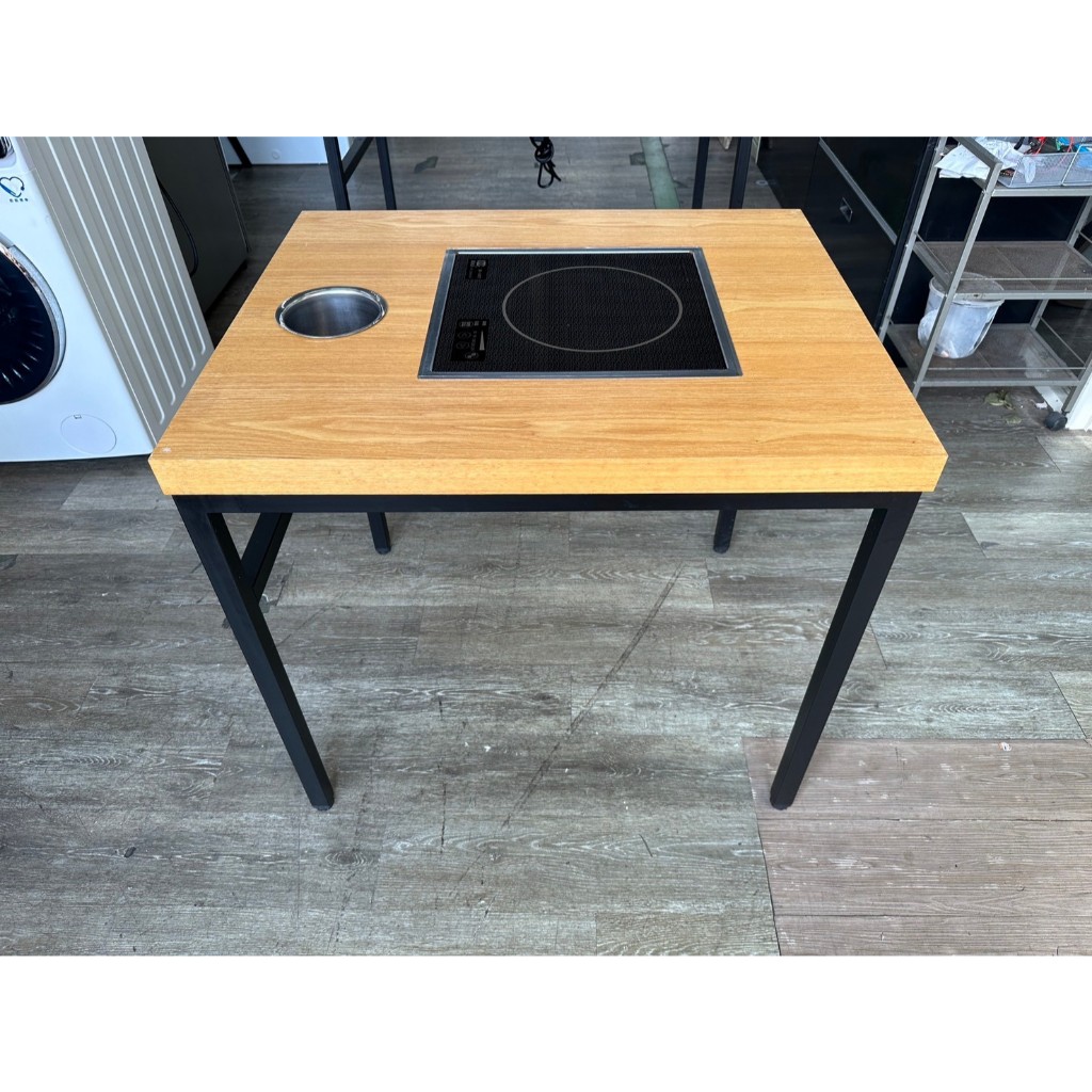 吉田二手傢俱❤雙人火鍋桌 電磁爐 電磁桌 餐桌 商用餐桌 2人餐桌