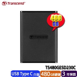 現貨特價出清～Transcend 創見 ESD230C 480GB 3.1USB 可攜式 外接式硬碟 SSD固態硬碟