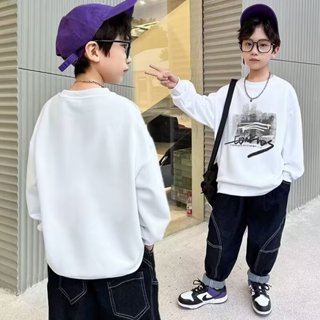 JUSTIN 臺灣現貨 兒童長袖 2024新款男童衛衣春秋款中大童春秋款上衣男孩休閒百搭上衣