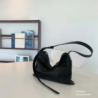 韓國代購 bucks&leather 2024新款 慵懶拉鍊單肩包 真皮小款 預購+現貨