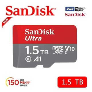 SanDisk 公司貨 全新版 Ultra microSD A1 1.5TB (原廠10年保固)