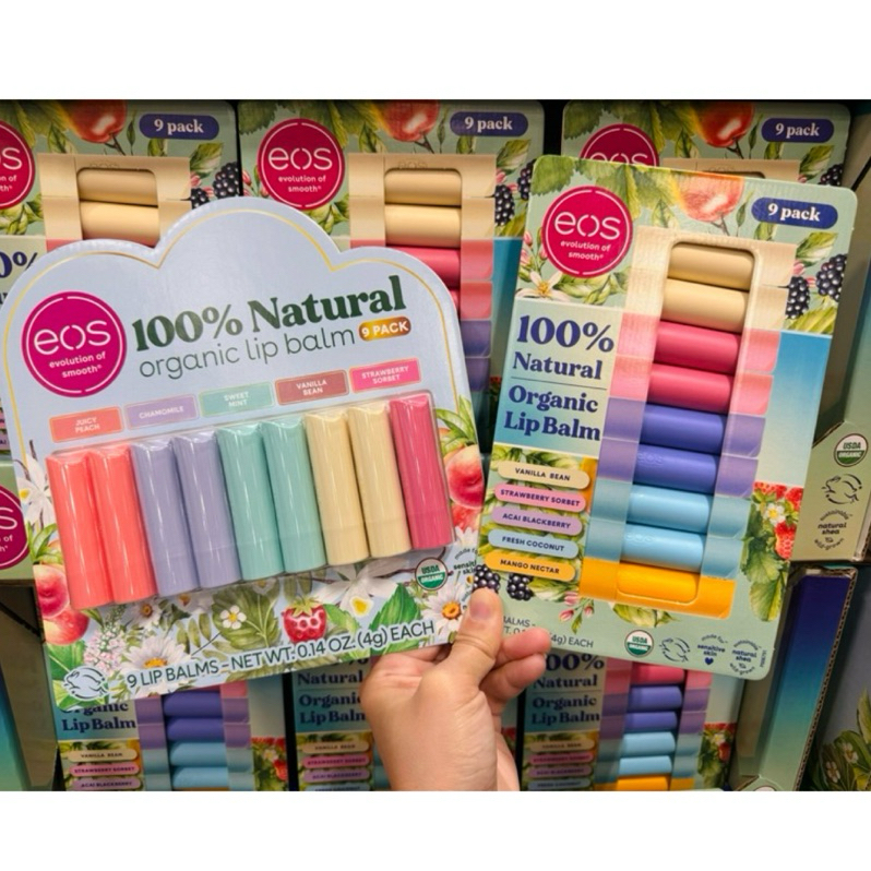 【Star代購】 EOS 天然有機 保濕 潤脣膏 護唇膏  天然有機護唇膏 水果口味 香草籽 芒果 西瓜 椰奶 草莓 薄