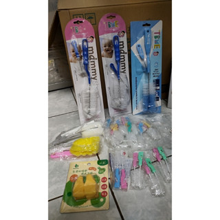 酷咕鴨 媽咪小站日本進口抗菌尼龍旋轉奶瓶刷 奶嘴刷 /12公分小刷子/海綿刷