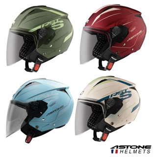 【ASTONE】RST-AQ13 輕量化 3/4 半罩 安全帽 加長風鏡 內墨片 眼鏡溝 耳機孔 內襯可拆洗