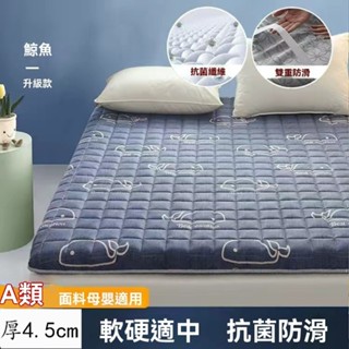 保潔墊 防滑床墊 加厚床墊子 雙面防滑可水洗 機洗 簡約純色防滑保護墊薄褥子榻榻米學生宿舍單人雙人床四季防滑床墊 床墊