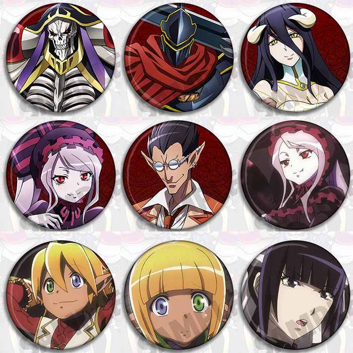 【非現貨】Overlord不死者 4 胸章 勳章 吧唧  安茲·烏爾·恭 骨傲天 雅兒貝德 動漫小說周邊