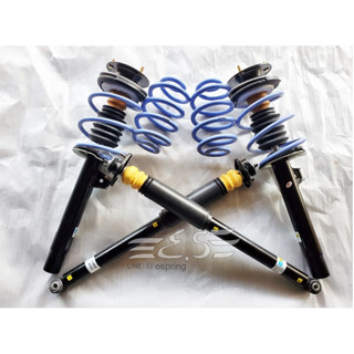 阿宏改裝部品 BMW E46 四缸 TS 短彈簧 + BILSTEIN 倍適登 黑桶 B4 避震器 總成 可刷卡 免運