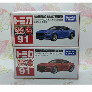 (安安) Tomica 2024 新車貼 91 Ford Mustang Ecoboost Fastback 福特
