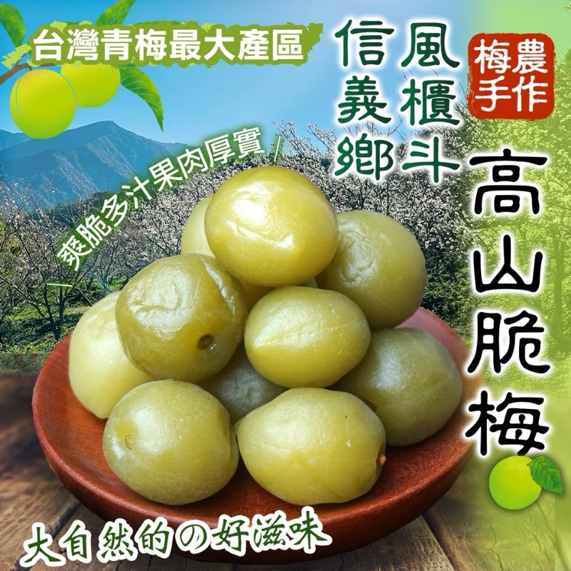 10倍蝦幣回饋 超大顆 信義鄉風櫃斗🏔高山巨無霸脆梅