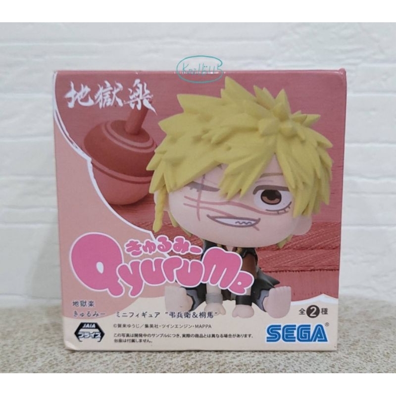 SEGA Qyurume 地獄樂 弔兵衛＆桐馬 正版 抬頭坐姿公仔 日版 Q版 景品 亞左弔兵衛 可愛 小公仔 動漫