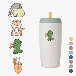 免運 臺灣製 YCCT速吸杯2代550ml(內膽陶瓷層) - 晨曦黃 - 啵一下就能喝的環保咖啡杯