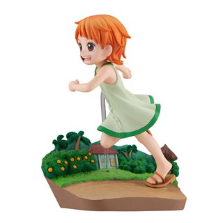 MegaHouse G.E.M. 航海王 娜美 小時候 RUN!RUN!RUN! PVC完成品 豬帽子模型玩具