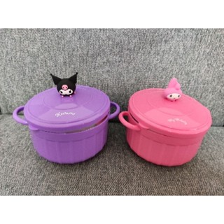Kuromi & My Melody 造型隔熱碗 (2入)壹組 庫洛米 酷洛米 美樂蒂 2024 SOGO週年慶來店禮
