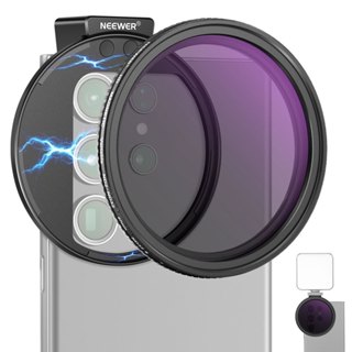 【新品預購】NEEWER 紐爾 67mm 手機專用 可調ND2-ND32磁吸濾鏡