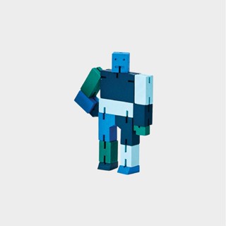 Areaware Cubebot酷比人變形機器人公仔/ 迷你/ 漸層藍 eslite誠品