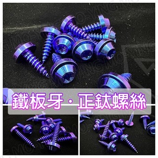 💜莫映MOTO💜 正鈦 鐵板牙 尖尾螺絲 鑽洞螺絲 防盜螺絲 星型螺絲 M4 M5 鐵板牙 皿頭螺絲 規格超多