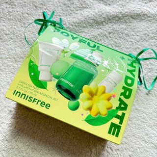 交換禮物🎁耶誕節🎄innisfree [爆水+修護]綠茶籽玻尿酸保濕限量組 全新 綠茶籽玻尿酸保濕精華80ml 2027