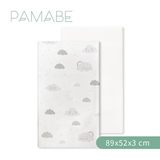 【PAMABE】多功能薄墊-89x52x3cm(適Joie kubbie sleep 嬰兒床 嬰兒床墊 遊戲床 水洗防蟎