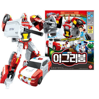 免運🇰🇷韓國空運 衝鋒戰士 Hello carbot 紅色 警車 車子 egryboom 變形機器人 變形車 聖誕