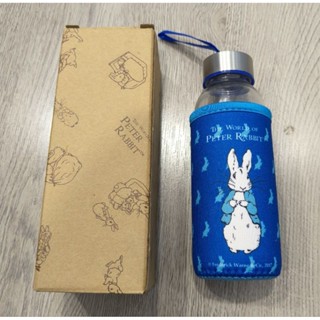 (全新) 彼得兔 PETER RABBIT 彩蛋小兔隨行杯 玻璃隨身瓶 水瓶 水杯 320ml