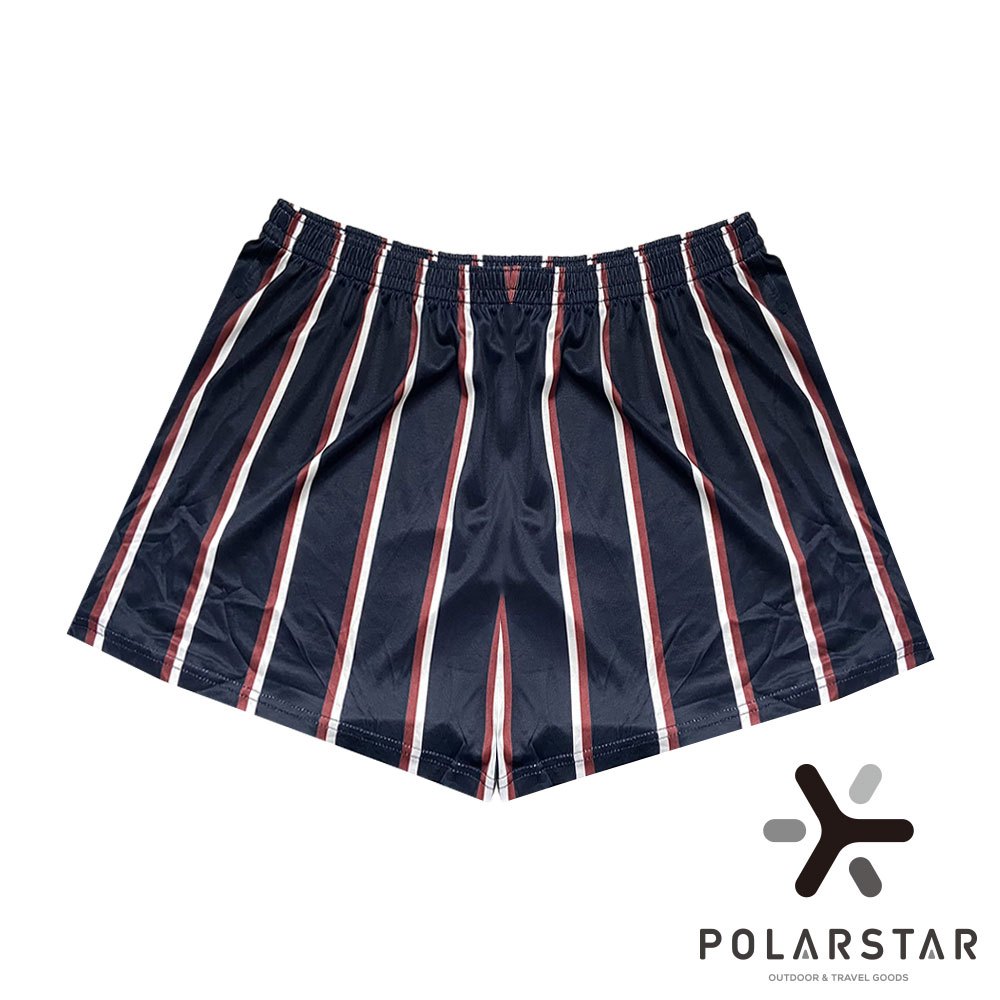 【PolarStar】男格紋排汗快乾四角內褲『黑紅』P24333 戶外 露營 登山 健行 休閒 時尚 吸濕排汗 快乾 內