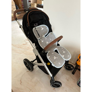 二手 Cybex Balios S 躺平推車 皮把手 近新+提籃轉接器
