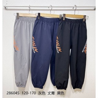 中大男童 縮口運動長褲 雙口袋 燙印字母運動褲 [286045] RQ POLO 秋冬童裝 120-170碼 現貨
