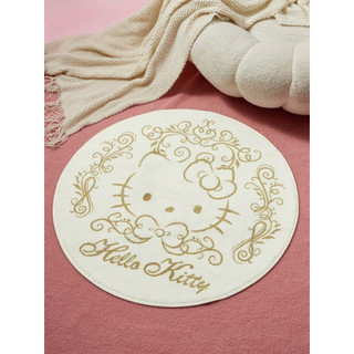 快速出貨‼️三麗鷗 Hello kitty 圓形地墊 60x60腳踏墊 地毯（摺疊寄出）