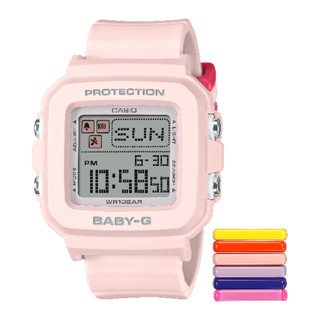 CASIO 卡西歐 BGD-10 系列 BABY-G＋PLUS BGD-10L-4 色彩繽紛畫素動畫方型腕錶 粉39mm