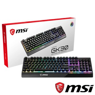 免運🚛MSI 微星 VIGOR GK30 電競鍵盤 有線鍵盤