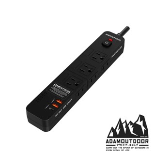 【ADAMOUTDOOR】家用款4開6插30WPD延長線1.8M『黑』PW-S4362U1C