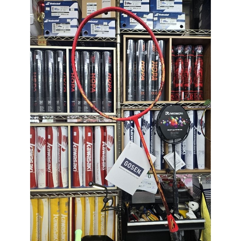 臻誠羽球體育用品 羽毛球拍 日本GOSEN RYOGA MUSOU 凌駕無雙(4U5) 紅2024 羽球拍