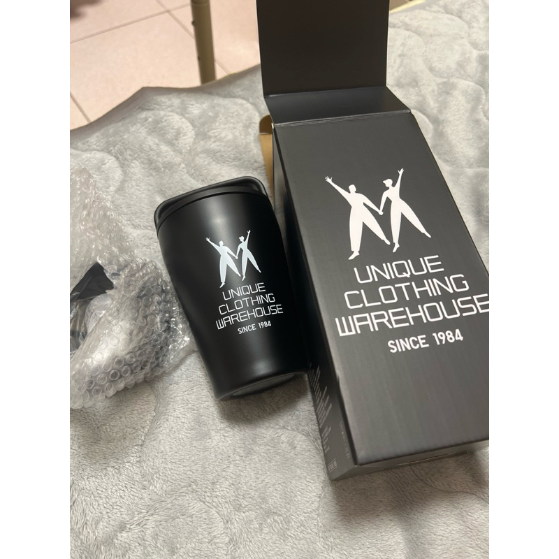 全新Uniqlo 40週年 黑色 保溫&保冷杯 不銹鋼隨身瓶 350ml