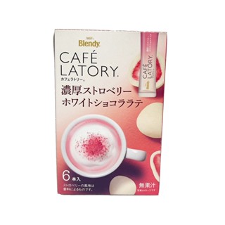 AGF Blendy草莓可可風味拿鐵 6本入【Donki日本唐吉訶德】