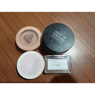 商品更新❤️‍🔥二手彩妝出清！3ce腮紅/make up forever 光圈蜜粉/橘朵高光粉/the SAEM啞光提亮