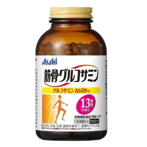 【日本境內】Asahi 朝日 葡萄糖胺 膠原蛋白 筋骨 90天 720粒 預購