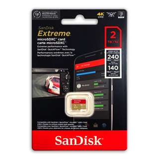 SanDisk Extreme 2TB A2 V30 UHS-I U3 micro SDXC Gopro 專用 記憶卡
