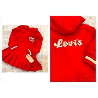 Levi’s中國風系列 印花 女童 連帽長袖洋裝2512521