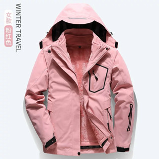 羅堡羅三合一衝鋒衣戶外登山服可拆卸保暖加厚外套