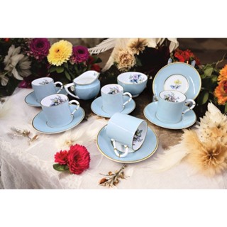 【Sunshine Antiques】Royal Worcester - Woodland 英國骨瓷咖啡杯組 F.23