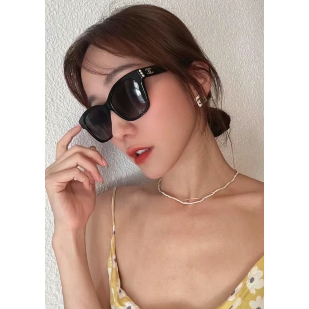 Chanel🔥CH5482 珍珠太陽眼鏡.方圓臉閉眼入.全新全配